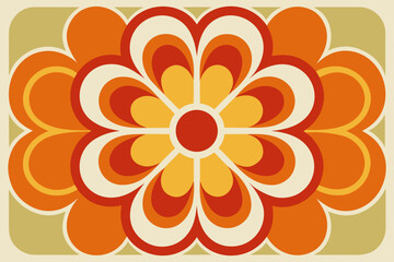 Retro Flower Tile Pattern With Bold Floor Look  