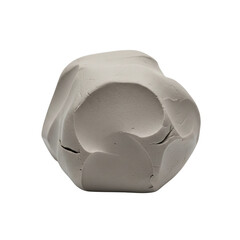 Ball of grey modeling clay for sculpting
