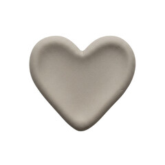 Simple handmade clay heart
