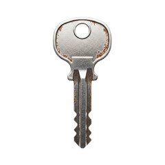 Old rusty metal house key
