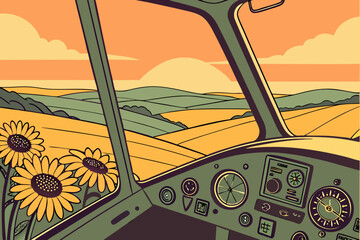 car in the desert
