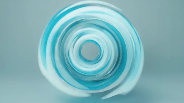 Swirling toothpaste tube in a mesmerizing motion for dental care advertising