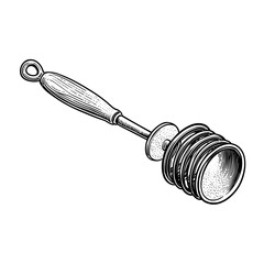 Hawthorne strainer with coil bar accessory in vintage style  