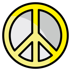 Peace Symbol  Icon Element For Design
