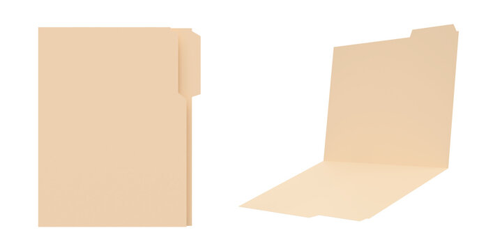 Basics File Folders with Tabs for Filing, Tab, Assorted Positions, Letter Size, Manila, isolated on transparent background.