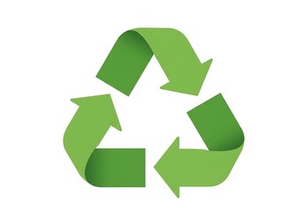 Obraz premium recycle symbol on white background