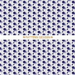 seamless pattern with dots & circle
