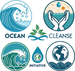 Clean, Ocean, Initiative Vector