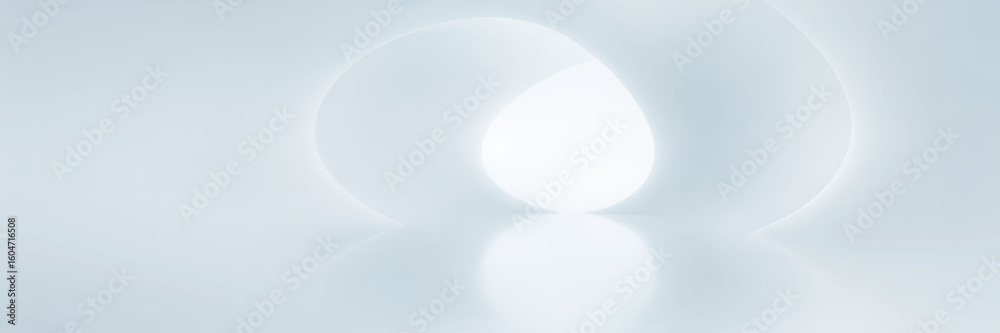 Poster abstract light and shadow play creating a soft ethereal glow with blurred circular shapes