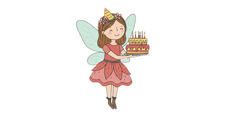 little girl with a magic wand