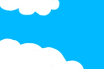 Abstract background design of bright blue sky with white clouds