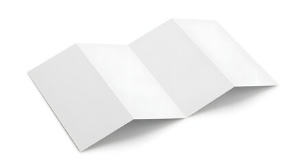 Blank folded brochure template ready for your creative design project presentation