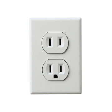 North American standard grounded electrical wall outlet