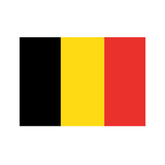 Fototapeta premium belgian flag with reflection