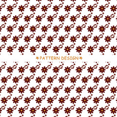 vector seamless pattern with flowers