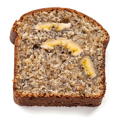 Slice of Banana Poppy Seed Bread with Butter