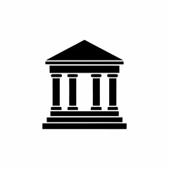 creative details Greek Temple Icon Vector Illustration	