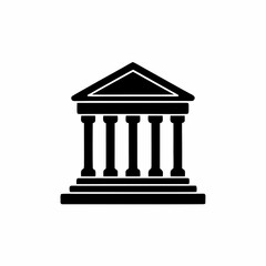 creative details Greek Temple Icon Vector Illustration	
