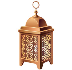 Elegant Bronze Moroccan Lantern; Intricate Cutout Design, Warm Glow, Festive Mood