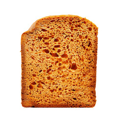 Slice of Whole Grain Bread with Visible Texture and Crumb Structure