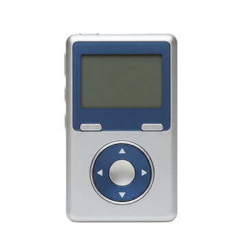 Retro portable mp3 player with a blank screen