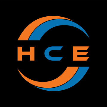 HCE letter design. HCE letter technology logo design on white background. HCE Monogram logo design for entrepreneur and business	
