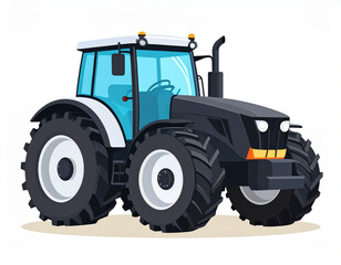 Obraz premium /output/Firefly_Vector illustration of a wheel type tractor in flat design style, clean and simple li 280703.eps