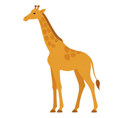 Obraz premium a cartoon giraffe standing against a vibrant background