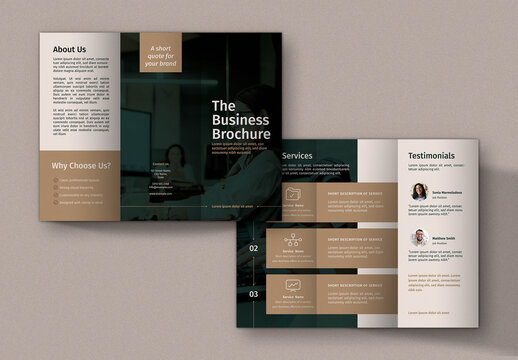 Minimal Tri-Fold Brochure Layout