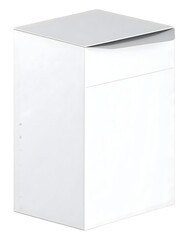 Naklejka premium Minimalist Upright Medicine Box with Custom Fold-In Tuck Top Design – Clean Pharmaceutical Mockup