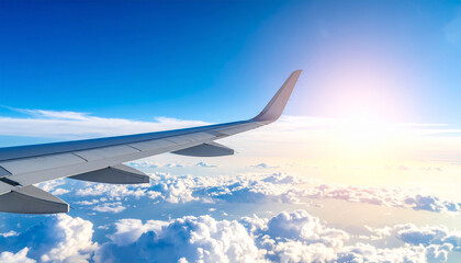 Obraz premium view from airplane window