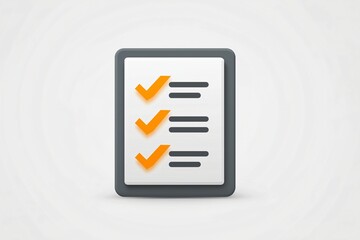 Efficient Task Management and Workflow Optimization with an Electronic Checklist and Orange Accents Design for Modern Business Solutions