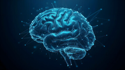 Visualize complex neural networks and advanced scientific concepts with this stunning digital representation of the human brain, perfect for technology and medical innovation.