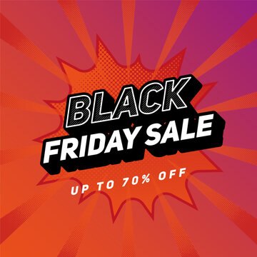 Bold, eye-grabbing, and built for impact&mdash;this Black Friday banner bursts with urgency and style. Ideal for e-commerce brands, promotional campaigns, and seasonal advertising that needs to convert fast