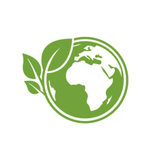 ecology earth planet globe icon isolated on white background © Alexkava