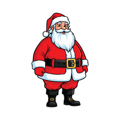 Santa Claus on a white background