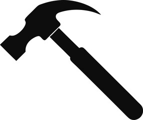 Sledgehammer Tool Black Vector Graphic