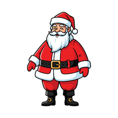 Santa Claus on a white background