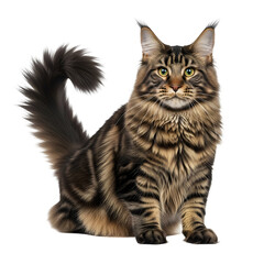 Majestic Maine Coon Cat Portrait.