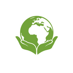 ecology earth planet globe icon isolated on white background