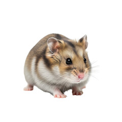 Cute Dappled Syrian Hamster Portrait.