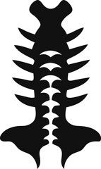 Human Spine Anatomy Icon Silhouette Vector