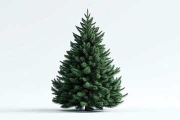 Lush Evergreen Tree: Nature's Aromatic Symbol of Celebration and Christmas Spirit in a Festive Winter Wonderland