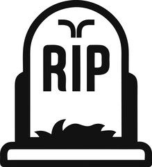Gravestone Headstone Halloween Vector Graphic