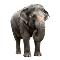 Fototapeta premium Majestic Asian Elephant in Full View.