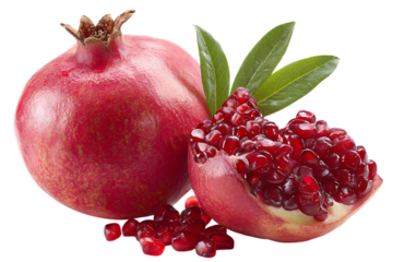 Juicy pomegranate, ready to eat!