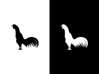 Rooster isolated on white, a vibrant farm animal illustration, perfect for poultry and agriculture designs