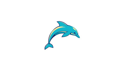 Fototapeta premium 3d dolphin isolated on a white background
