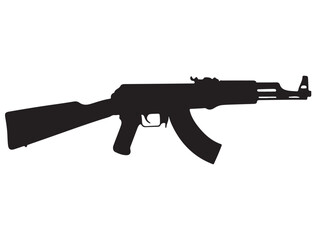 AK-47 GUN SILHOUETTE