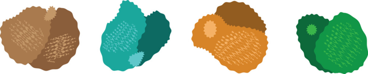 Editable Geometric Frame Vector – Zigzag Pattern for Digital Sticker and Tag Design